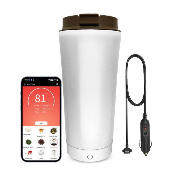 Car 12V Water Heater Coffee Mug with App Temperature Control Bottle with Kettle