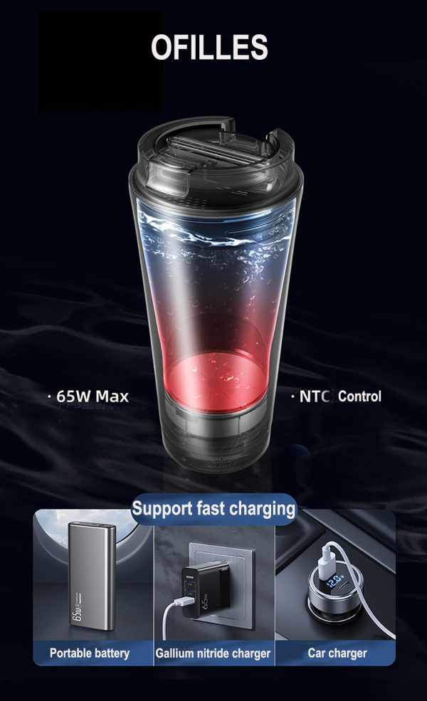Car 12V Water Heater Coffee Mug with App Temperature Control Bottle with Kettle - Image 4